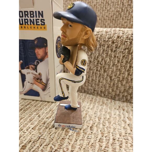 2022 MILWAUKEE BREWERS CORBIN BURNES BOBBLEHEAD SGA W/ BOX - Picture 3 of 10